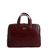 Classic Burgundy leather briefcase für Frauen