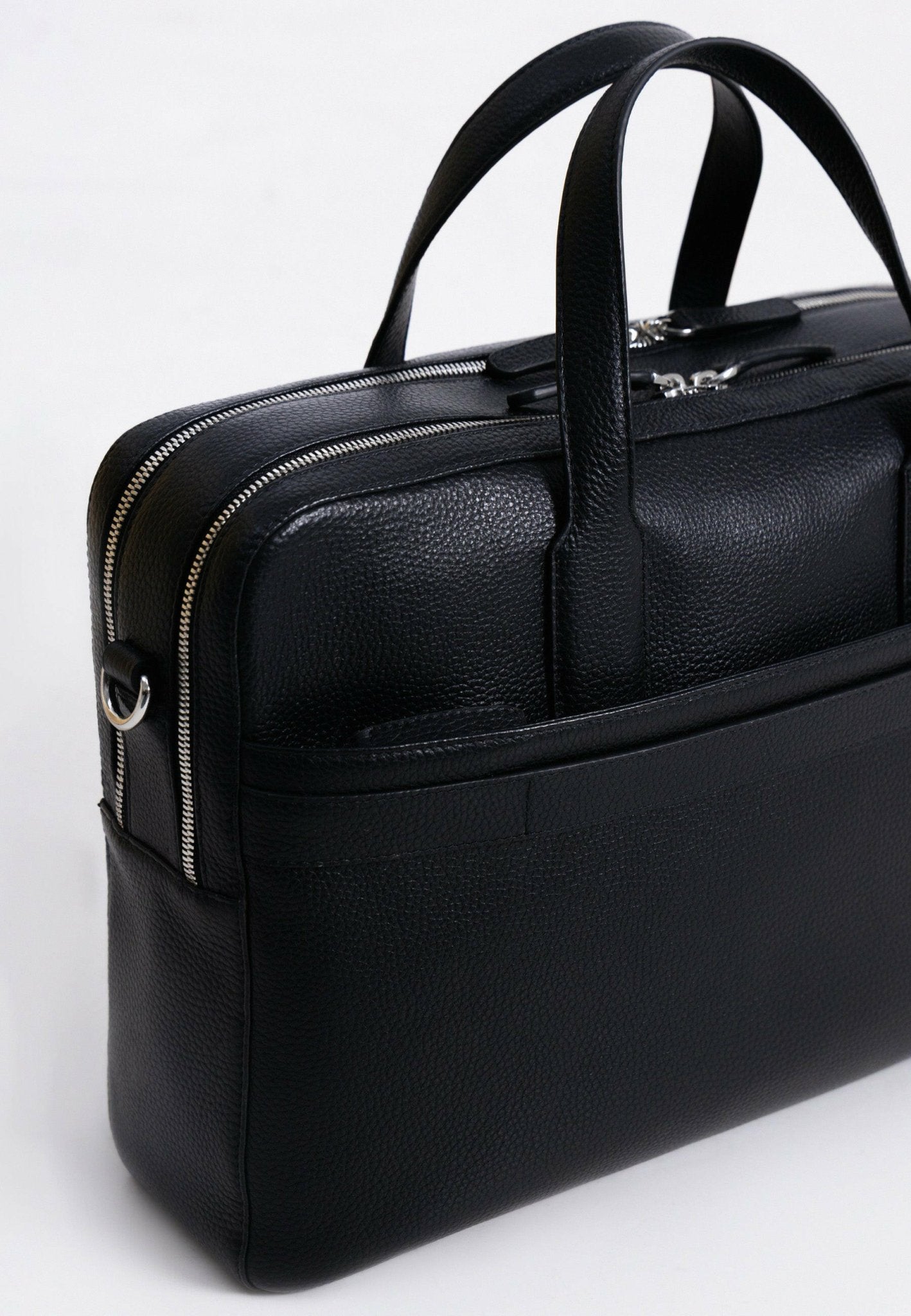 Black Business Briefcase - Indian Cobbler Switzerland