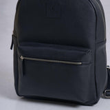 Leder Rucksack schwarz