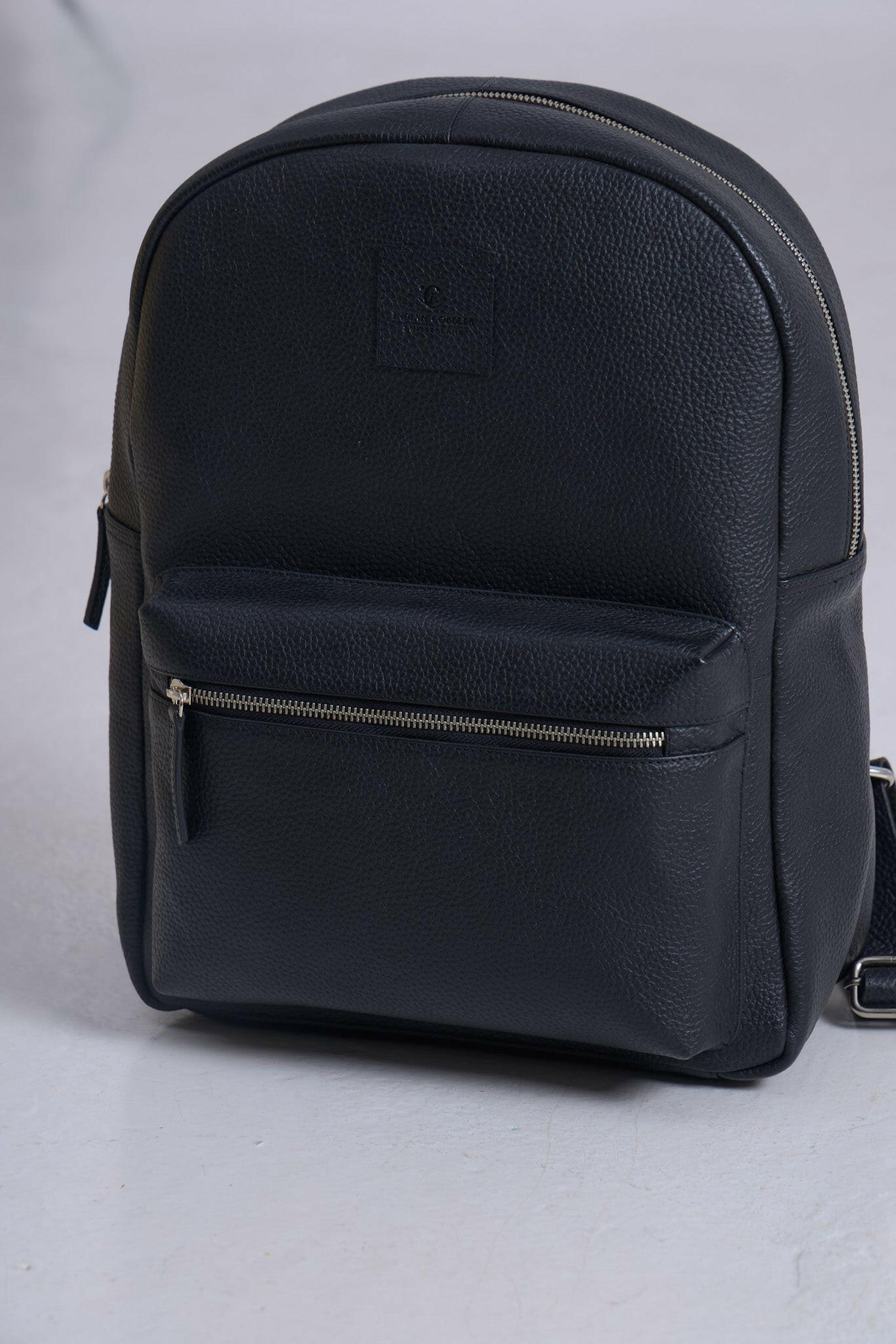 Leder Rucksack schwarz