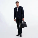 Black Business Briefcase - Indian Cobbler Switzerland