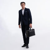 Navy Wool Business Suit