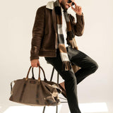Weekender Reisetasche mit klassischem Grau