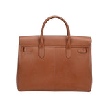  Alvoro Cow Saffiano Unisex-Tasche in Cognac –   VORBESTELLUNG – Lieferzeit zwei Wochen.
