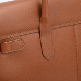  Alvoro Cow Saffiano Unisex-Tasche in Cognac –   VORBESTELLUNG – Lieferzeit zwei Wochen.