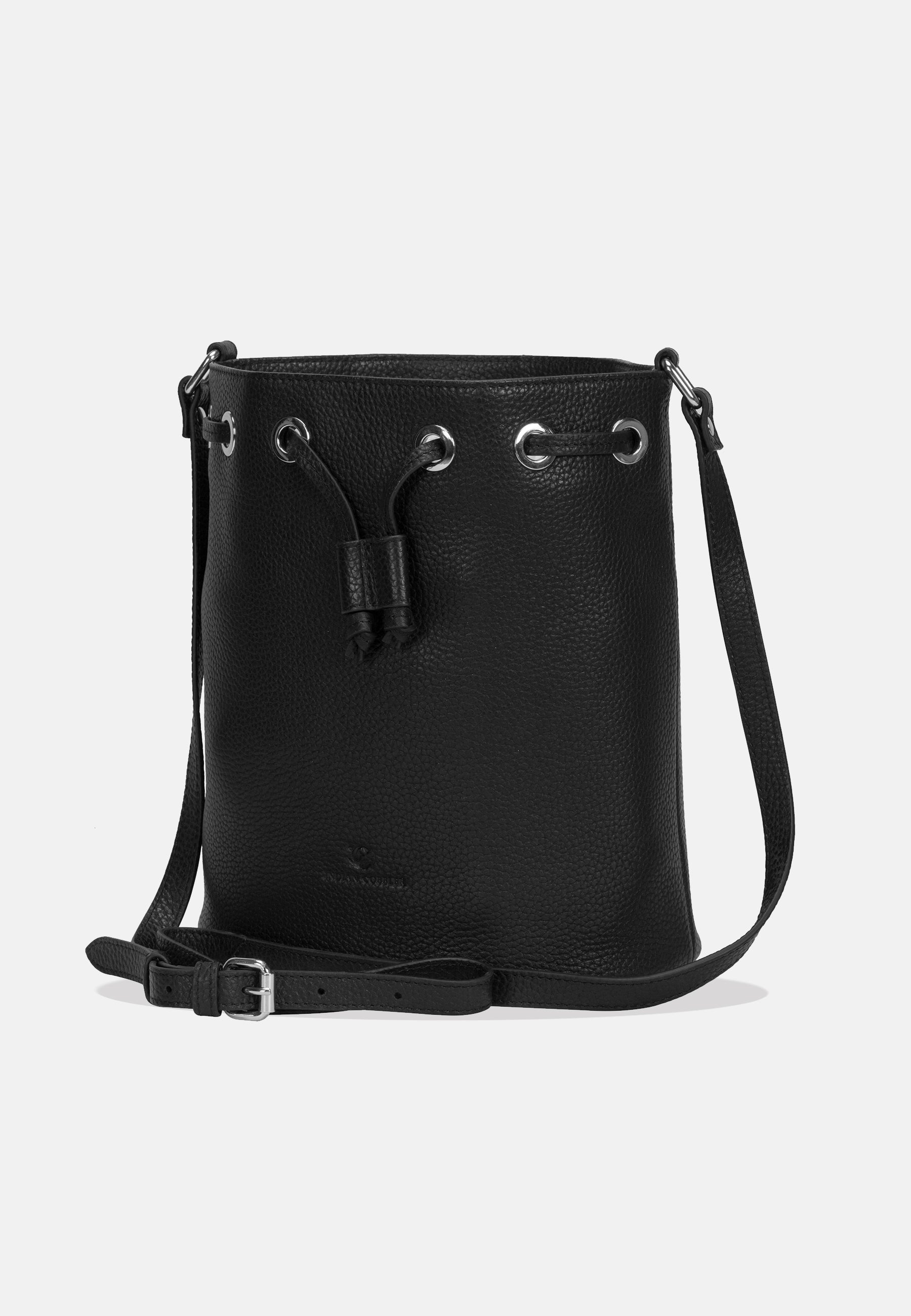 Brinda Genuine Leather Bucket Bag