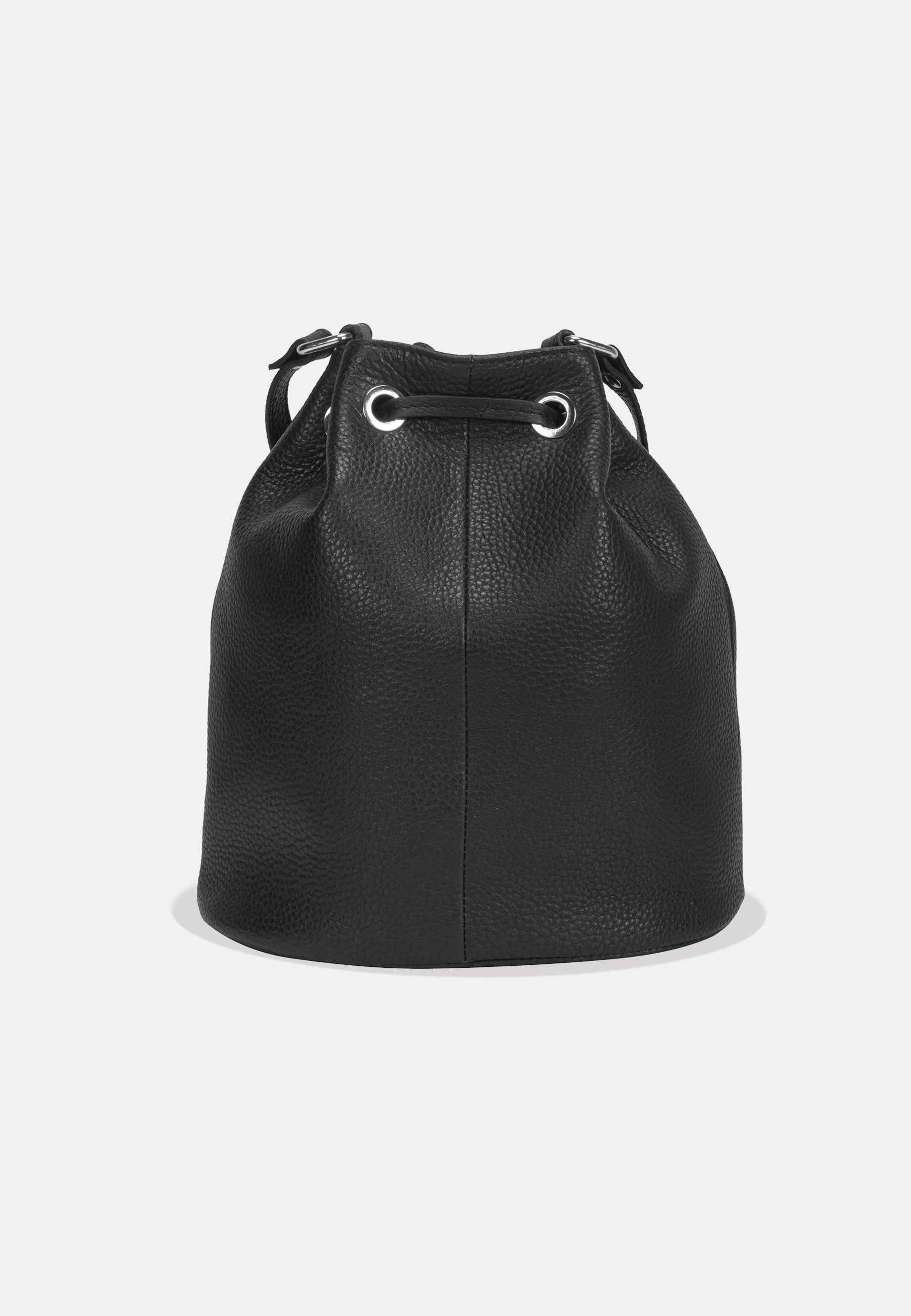 Brinda Genuine Leather Bucket Bag
