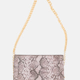 Elegant Clutch Bag with Gold Utility Strap perfect for Elegant city walk and party nights 