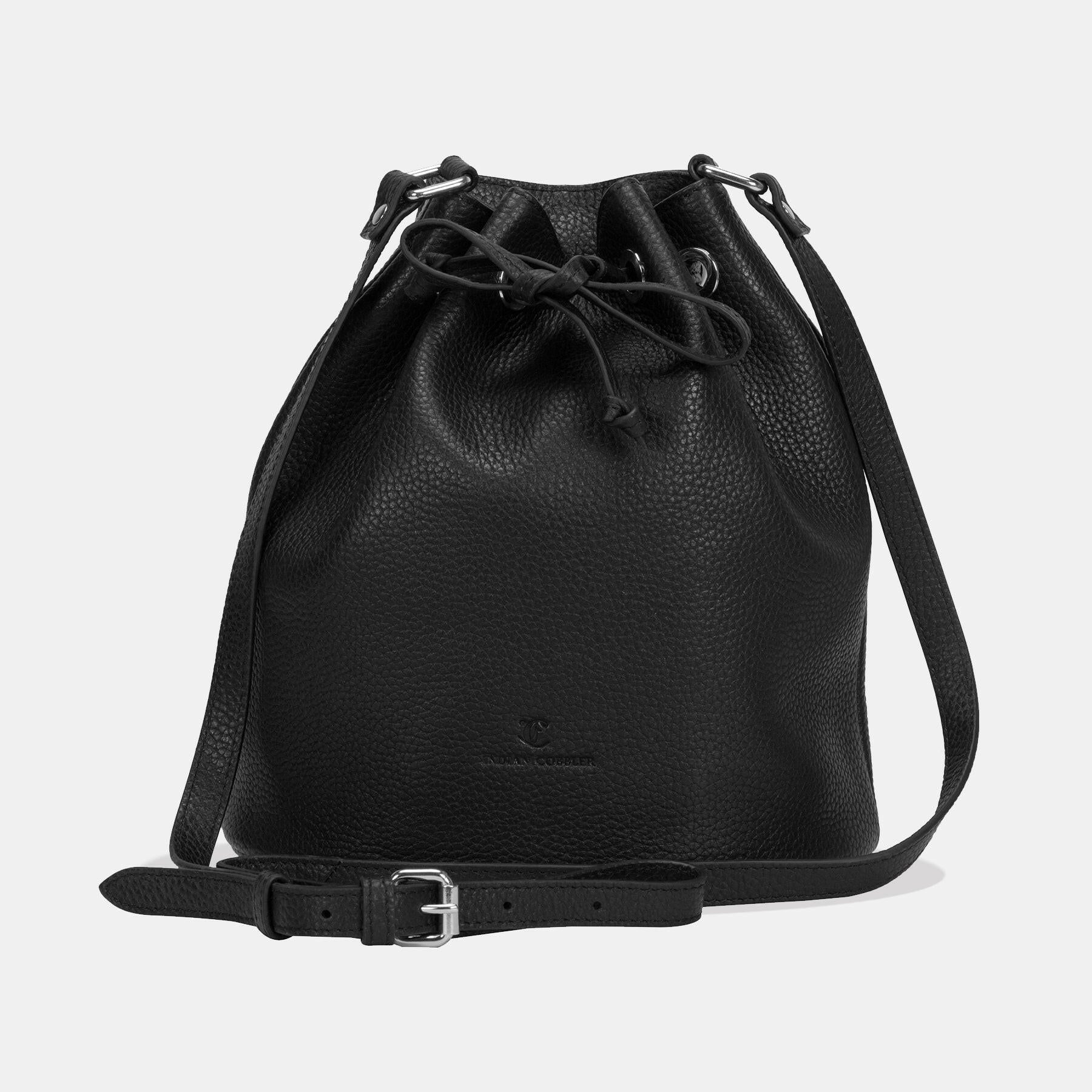 Brinda full grain Leather Bucket Bag