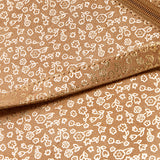Leather Floral Golden Print Handbag
